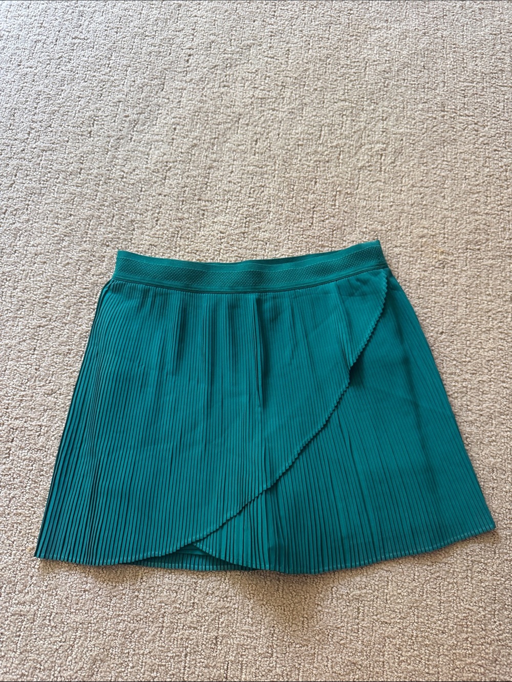 Wilson Teal Pleated Skater Skirt